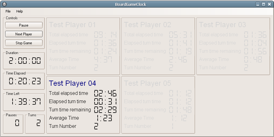 BoardGameClock running